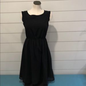 Romy Black lace detail dress